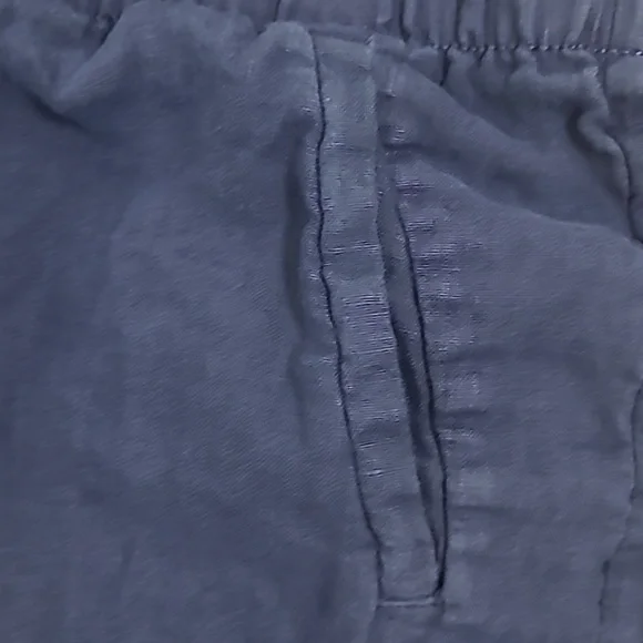 Lilly Pulitzer Dark Blue Linen Shorts Xxs - Picture 3 of 5